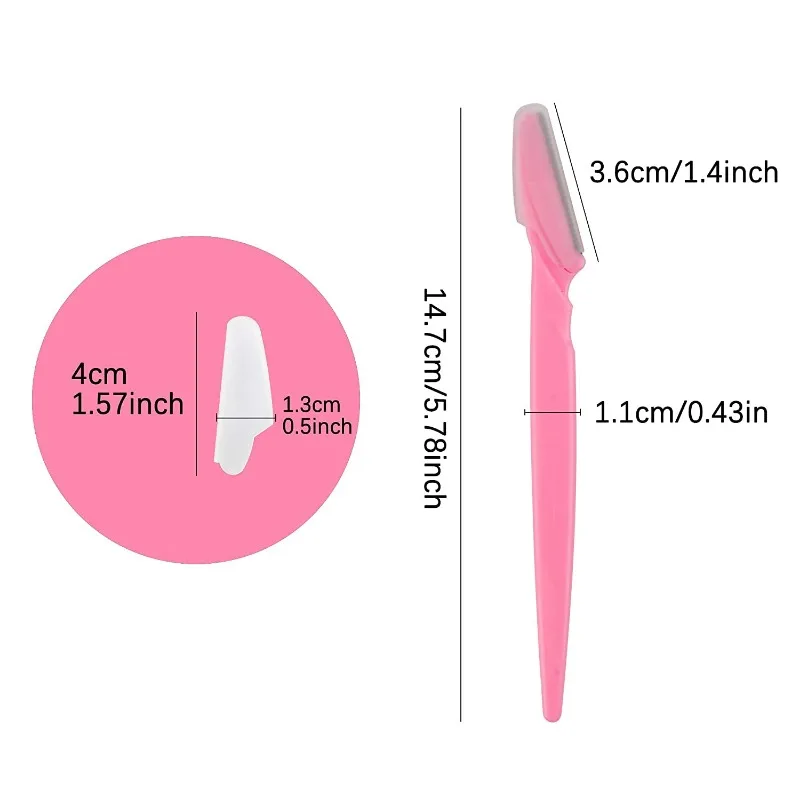 KSHBO 40Pcs Woman Makeup Portable Eyebrow Trimmer Blade Shaver Face Razor Eye Brow Epilation Hair Removal Cutters Safety Razor eyebrow trimmer set eyebrow trimmer eyebrow razor set eyebrow razor eyebrow trimmer blade face shaver