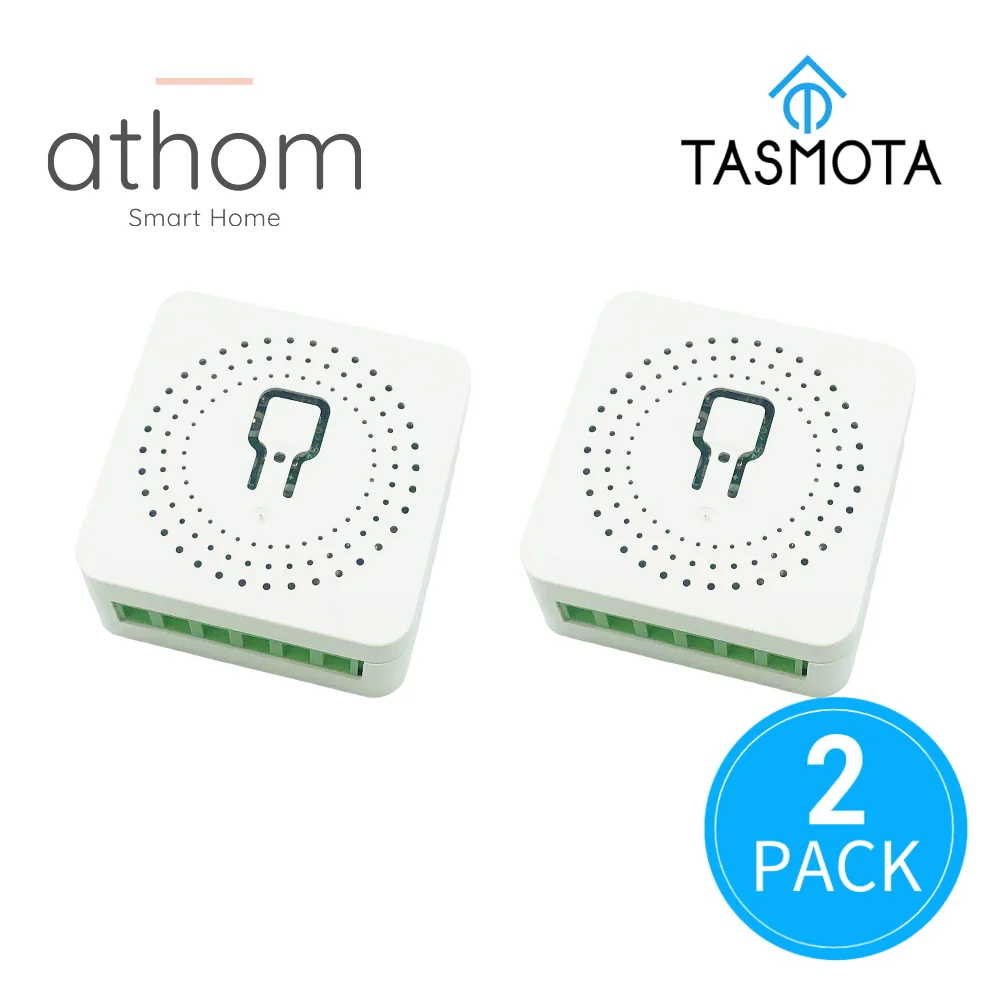 

Athom Smart Home preflashed TASMOTA Mini Relay Switch 3 Way 16A