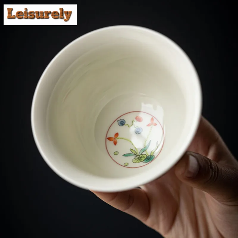 Antique Blue And White Three Talent Gaiwan Vintage Porcelain Bowls Tea Tureen Tea Making Cover Bowl Gong Fu Teaware Decoration