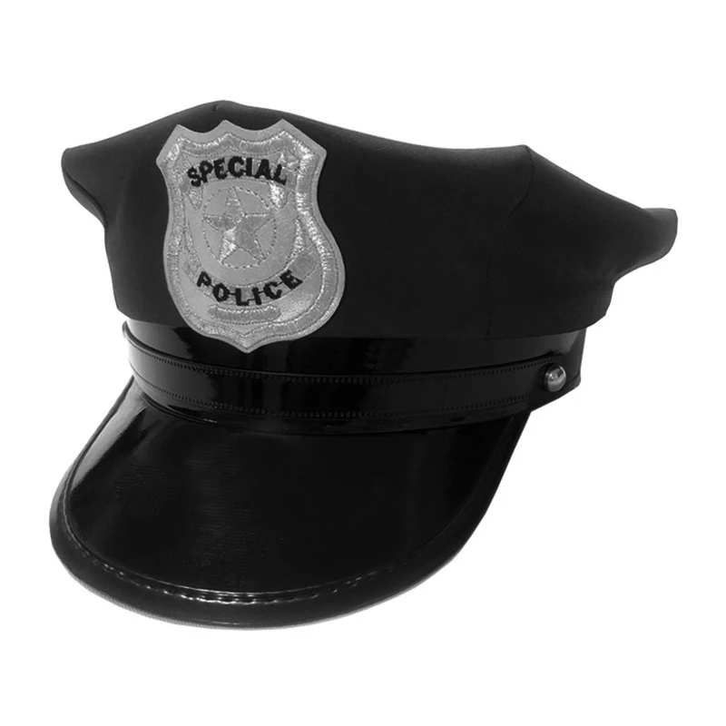 Cosplay Police Hat Halloween Costume Party Supplies Special Police Props for Halloween Festival Character Playing adult police hat