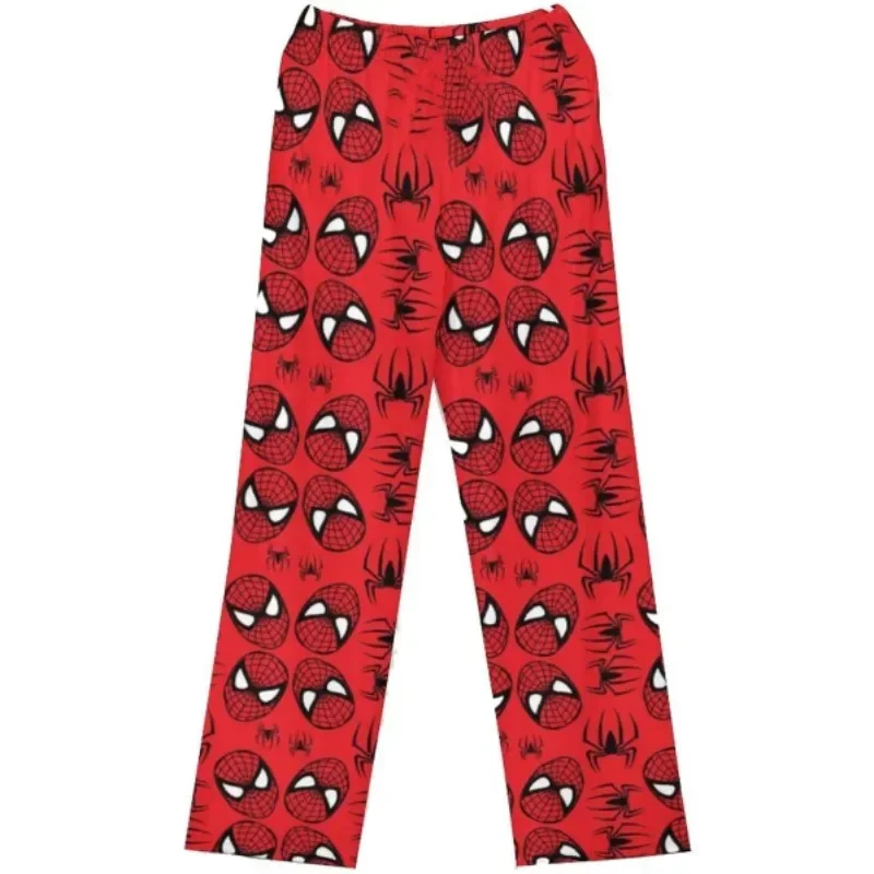 Hello Kitty Spider-man Cotton Loose Ladies Pajama Pants Pyjama Trousers Women Men Cartoon Sleep Bottoms Lounge Wear Girl Sleep cotton pajama pants