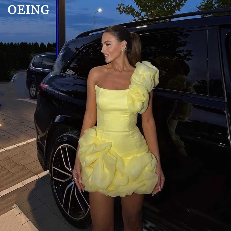 OEING Hoco Prom Dress Elegant Flowers Ruffles Tiered Spaghetti Strap Beaded Party Dresses Vestidos De Fiesta Homecoming Dresses prom dresses prom dress
