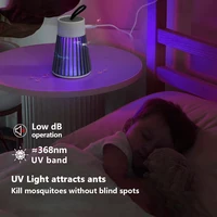 Lampe anti-moustiques électrique 2-en-1 USB avec lumière LED pour chambre, extérieur, camping, guêpes et moucherons 4
