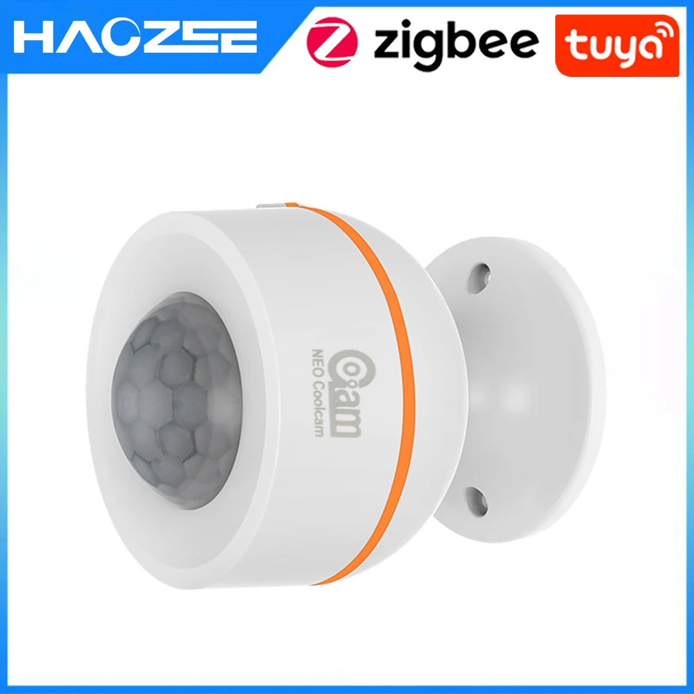 Смарт-датчик движения Tuya Zigbee с датчиком температуры и влажности питанием от