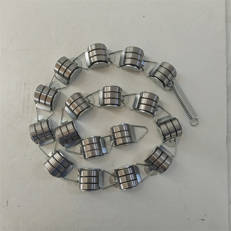 Escalator Handrail Newel Chain 17 Rollers 17 Pairs of Bearing Pitch 50.5mm