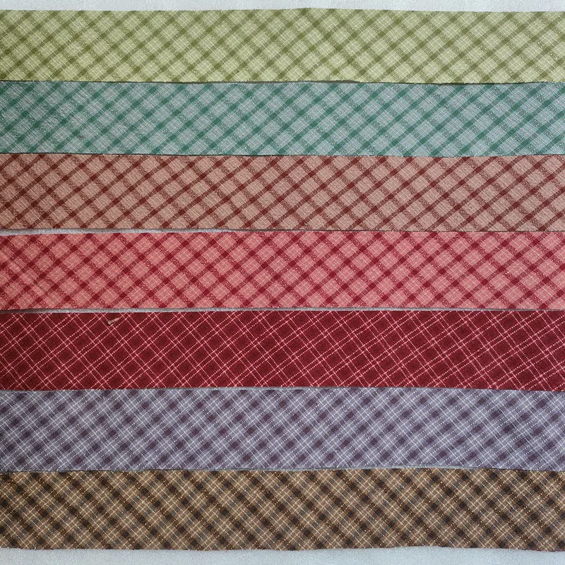 40 Meter 4 cm Streifen Gitter Garn gefärbt Baumwolle Schrägbänder Band handgemachte Patchwork Baumwolle Stoff Trimmen Nähzubehör – Detail 3
