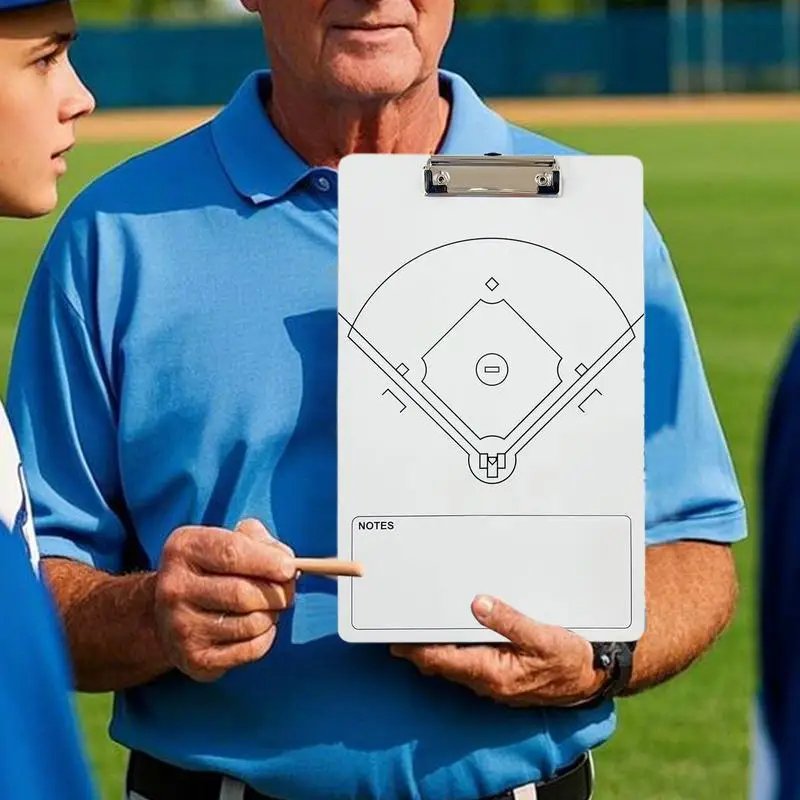Softball Clipboard For Coaches Baseball Plan Practice Board Softball Strategy Board Double-sided 14x9 Inch Ball Sports