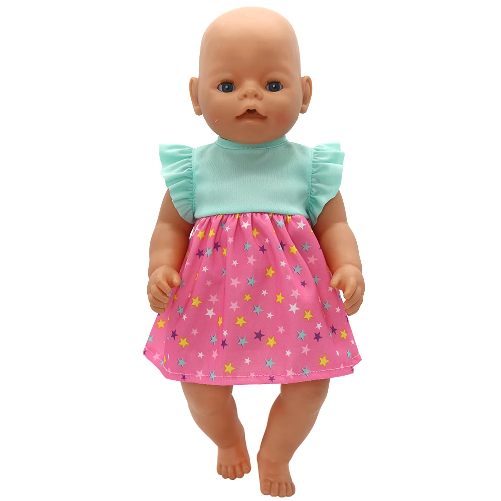 Babypuppenkleid 43 cm für 17" Mädchenpuppe Sommer-Outwear-Zubehör – Detail 9