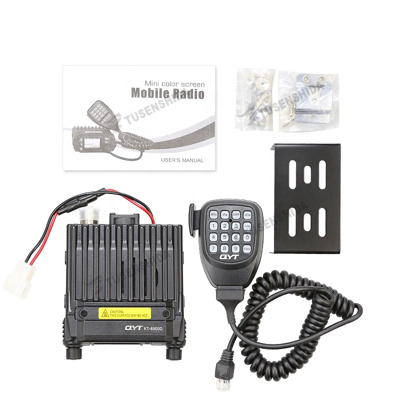 QYT KT 8900D 8900 25W 듀얼 밴드 차량용 무전기 자동차 라디오 2&5톤 VHF UHF 차량 트렁크 햄 원격 스텀&킬 모바일 무전기
