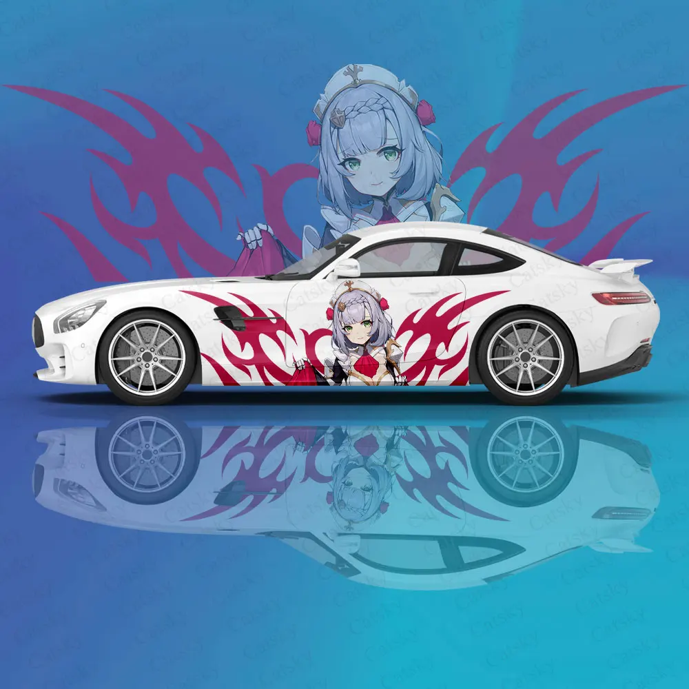 

Anime Genshin Impact Noelle Car Sticker Decal Hood Door Body Vinyl Sticker Graphic Wrap New Car Sticker Decoration Accessories