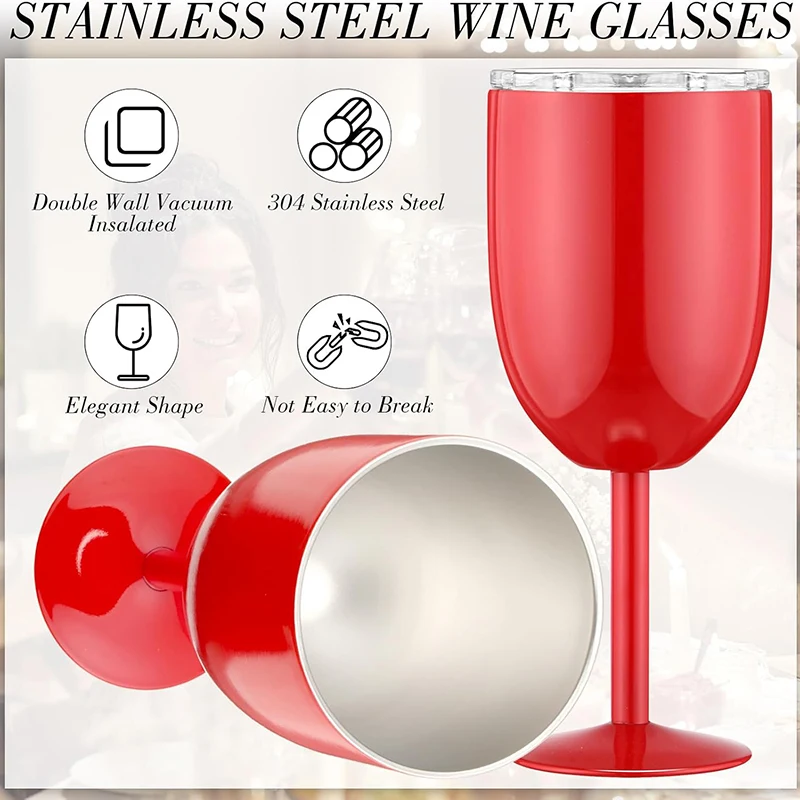 Stainless steel wine glass in cocktail shape, ideal for stylish drinks and home bar use. Free shipping to Singapore included.