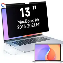 Écran de confidentialité pour ordinateur portable, Macbook Pro 13 , 2016-2022, Dallas M2, filtre anti-lumière bleue et anti-absorbe ouissement magnétique avec couvercle d'appareil photo