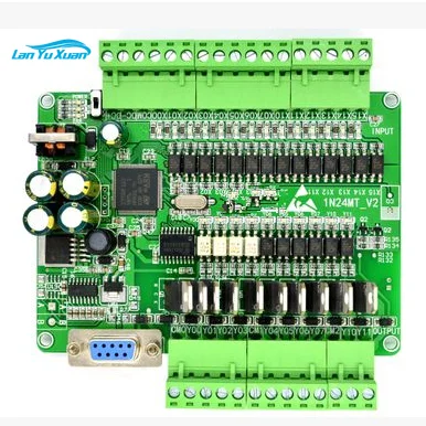 

PLC Industrial Control Board FX1N 24MT DC24V 0.7A 14 Output/10 Input 4 Way Pulse Output 20K Input