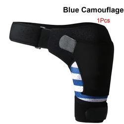 Adjustable Shoulder Support for Pain Relief and Recovery (Blue Camouflage)