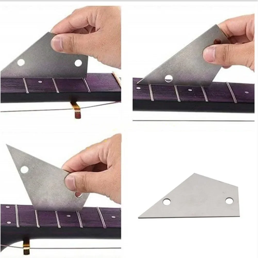 Guitar Fret Rocker Level Tool Guitar Measuring Ruler Stainless Steel Luthier Tools Acoustic Electric 1pc