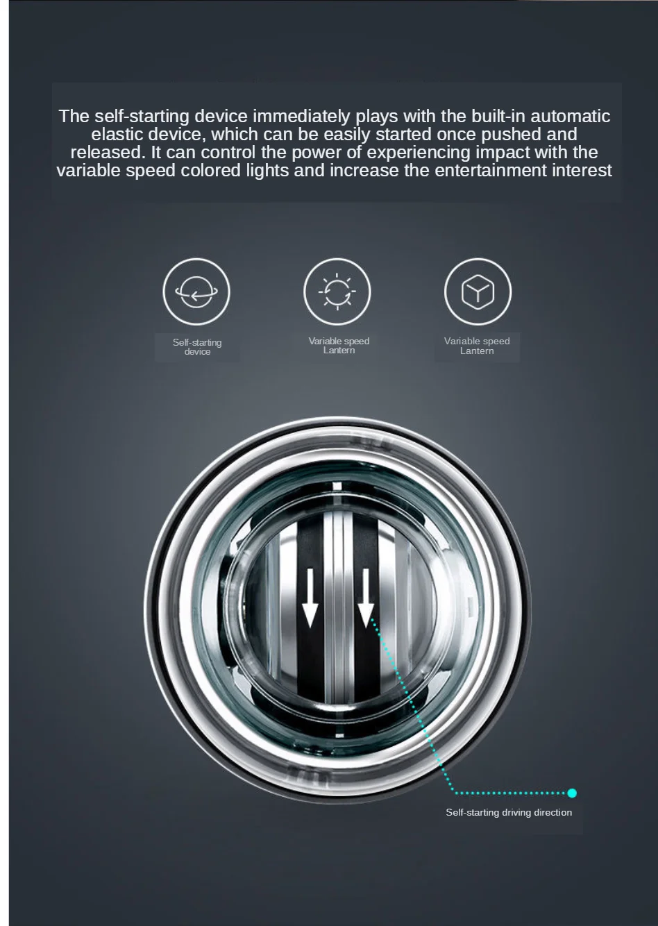 Description Picture 4 of itemGyroscopic Powerball Autostart Range Gyro Power Wrist Ball Arm Hand Muscle Force Trainer Fitness Equipment Decompression Toy