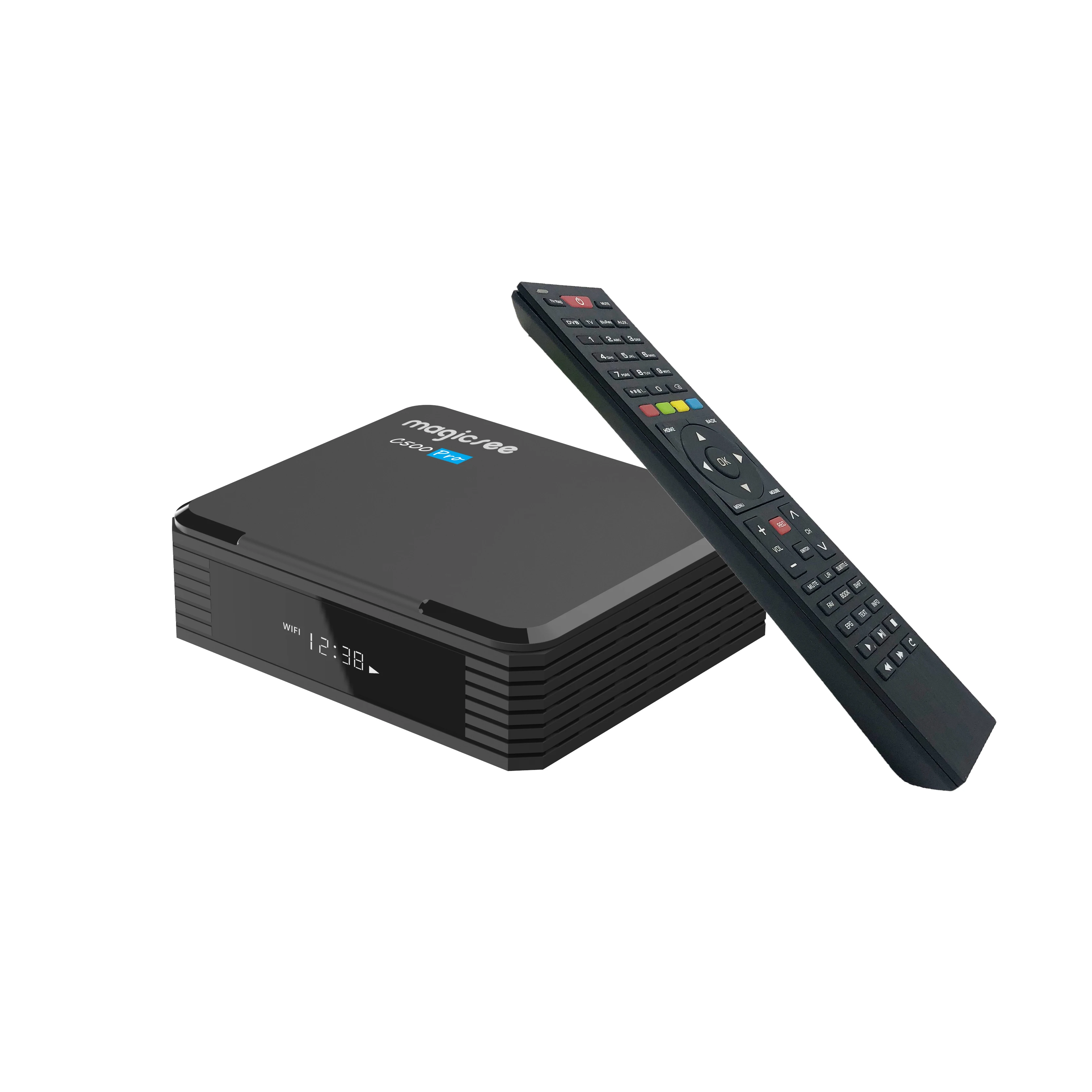 c500 pro s905x3 android tv box digital satellite receiver DVBS2X/S2