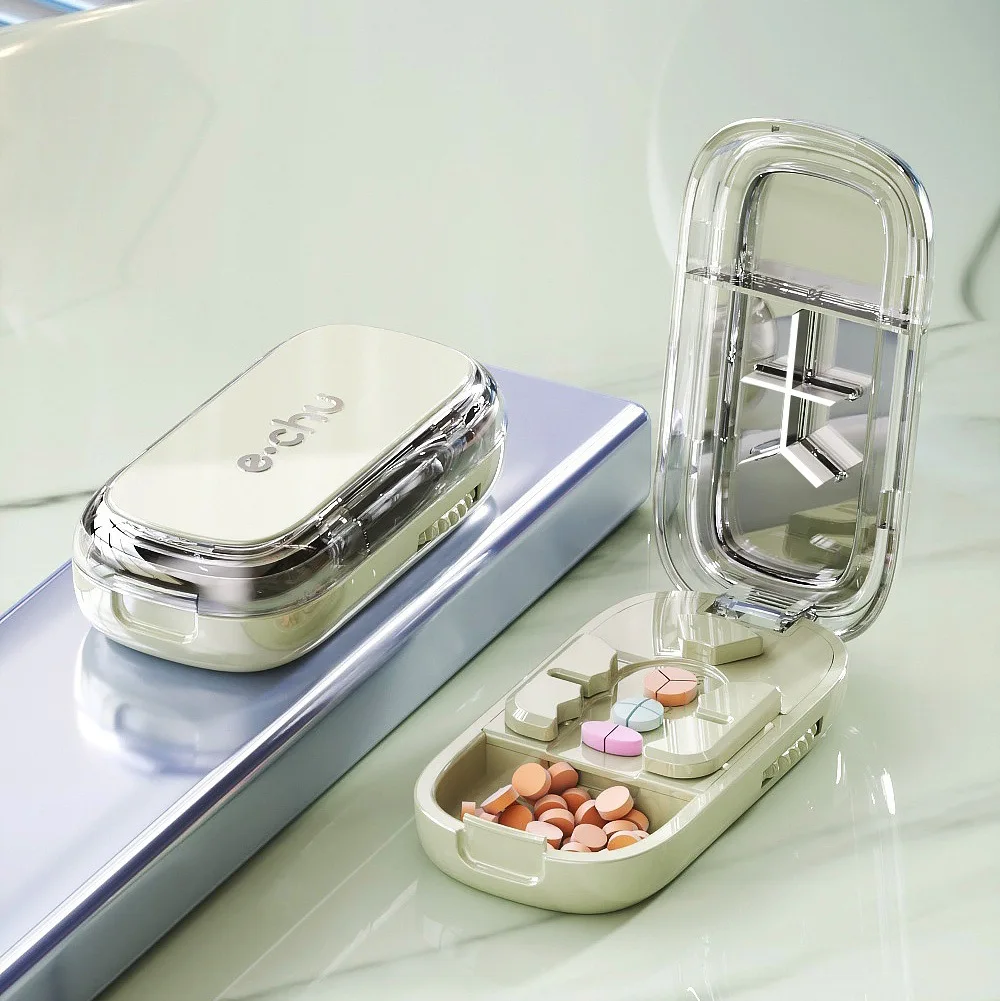 Quartering Pill Cutter Storage Box Portable Drug Tablet Medicine Dustproof thumbnail 10