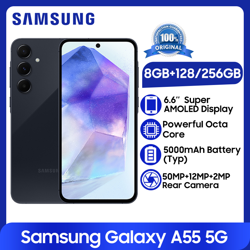 Samsung Galaxy A55 5G Exynos 1380 Octa Core 6.4'' 120Hz Super AMOLED Display 50MP Triple Camera 5000mAh Battery NFC