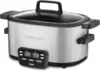 3-In-1 Cook Central 6-Quart Multi-Cooker: Slow Cooker, Brown/Saute, Steamer, Silver 1