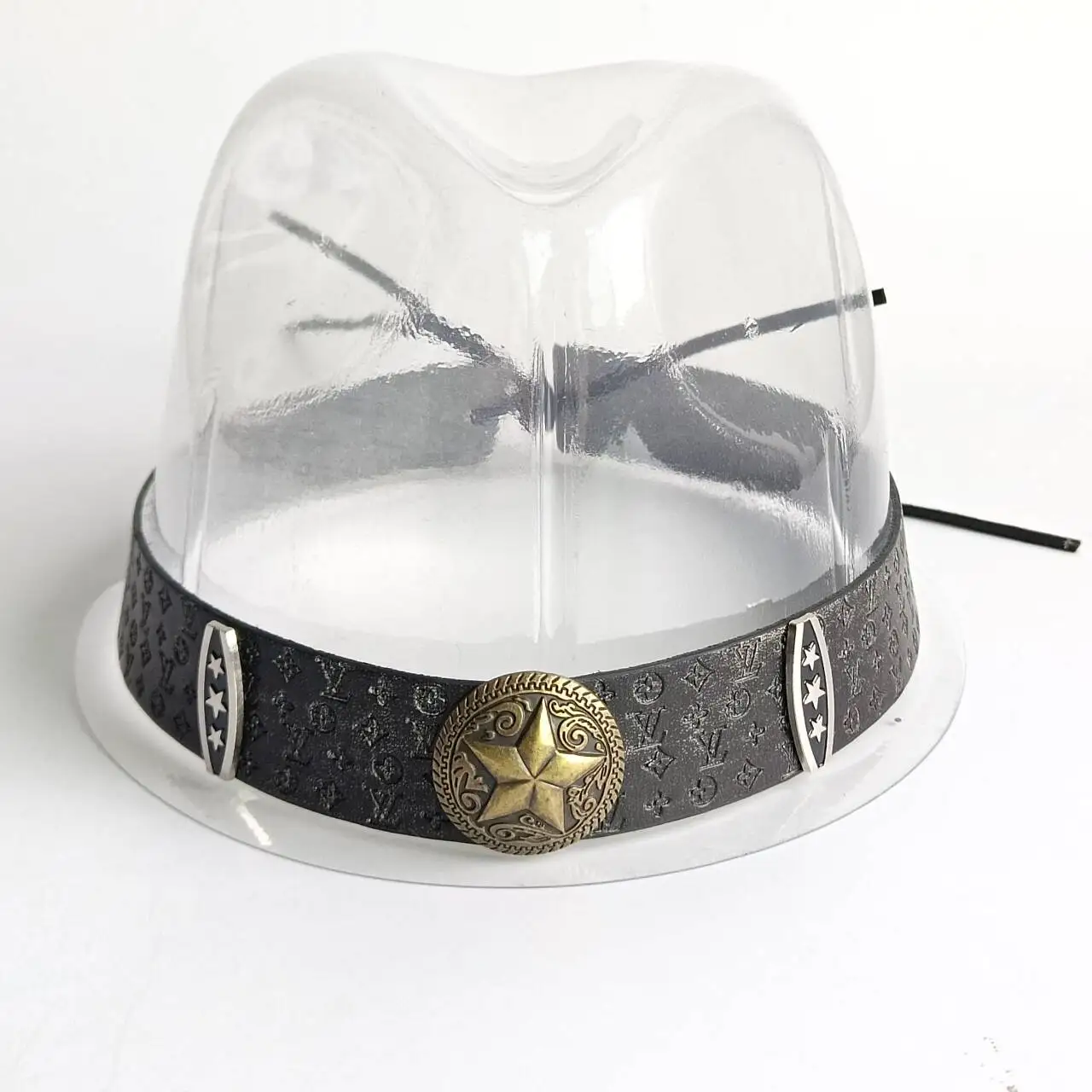 Brandneues Hut-Accessoire für Männer und Frauen, Gürtelschnalle, modische Perlen-Stroh-Fedora-Dekoration, Outdoor, cinturones de mujer – Detail 24