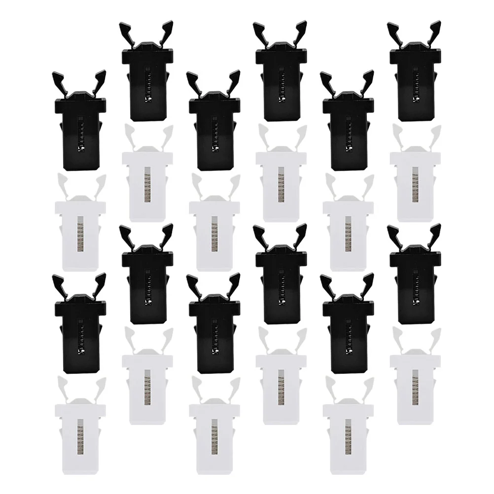 24 Pcs Trash Can Buckle Reusable Spring Locks Switch Furniture Parts Garbage Accessories Plastic Door Latch Push Type Universal