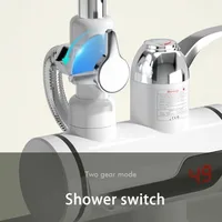 Robinet chauffe-eau sans réservoir 3000W, douche, robinet électrique instantané, chauffage de l'eau chaude pour cuisine et salle de bains 6