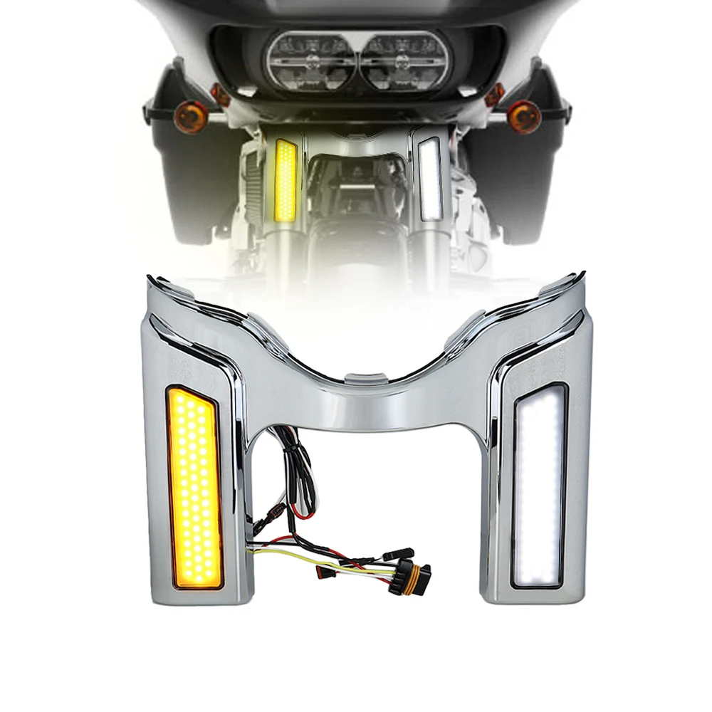 Front Shock Absorber Cover Led Turn Signal Light For Road Glide 2021