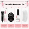 Makartt Solid Nail Glue for Press on Nails, Nail Glue Remover for UV Nail Glue, Non acetone Gentle Glue Off for False Nails Glue 6