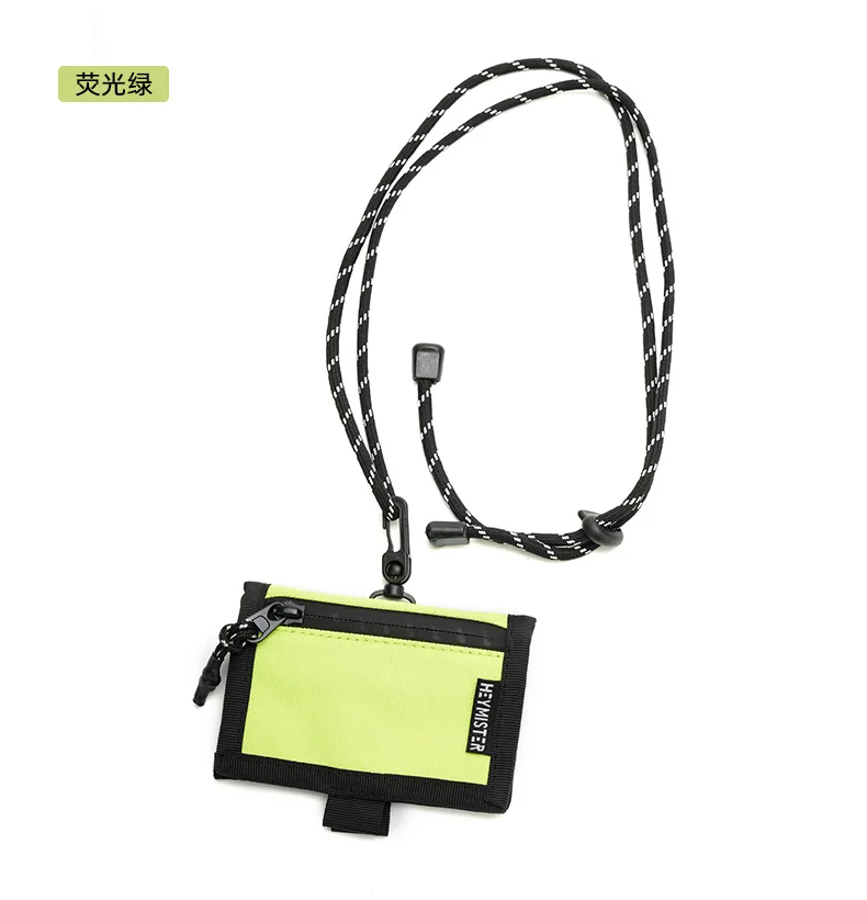 Unisex Geldbörsen Neue Japanische Harajuku Trendy Plaid Hängenden Hals Umhängetasche Geldbörsen Einfache Vielseitige Multifunktionale Karte Taschen – Detail 32