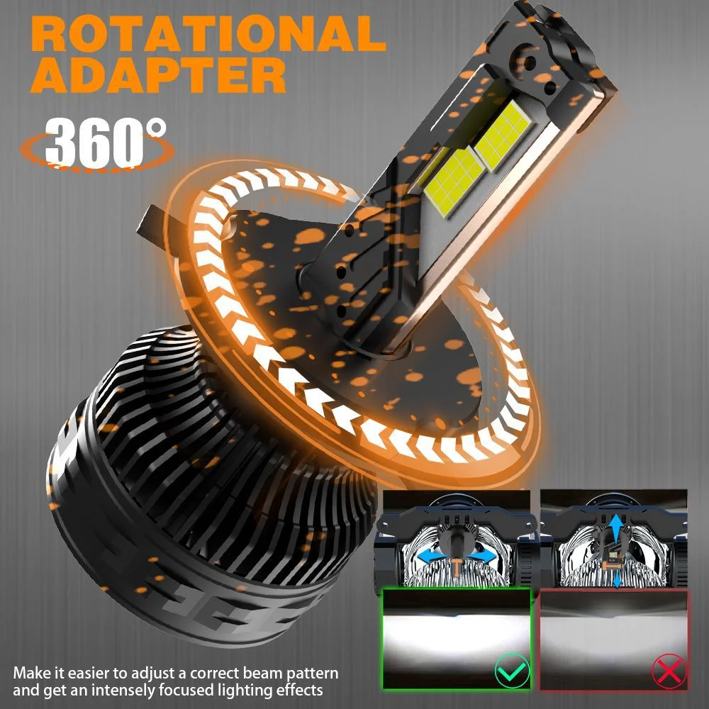 EURS T8 H7 LED H8 H11 HB4 9006 HB3 9005 H4 LED 자동차 헤드라이트 4575 CSP 칩 안개등 전구 6000K 캔버스 자동차 LED 헤드라이트 램프
