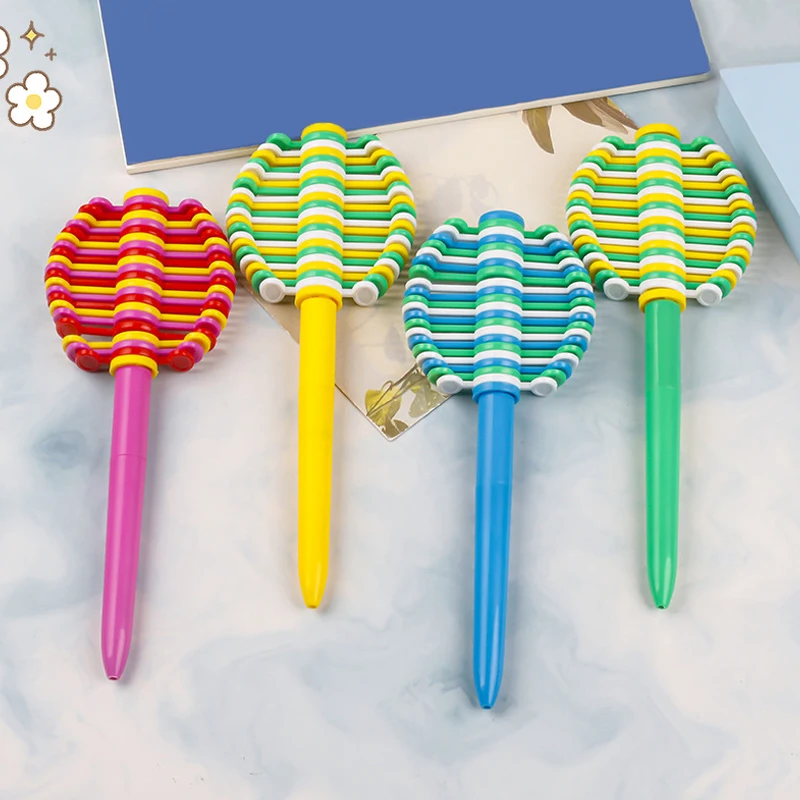 

Creative Stationery Plastic Pressure Relief Pen Rotating Petal Ballpoint Pen Student Toy Rotating Fancy Pen