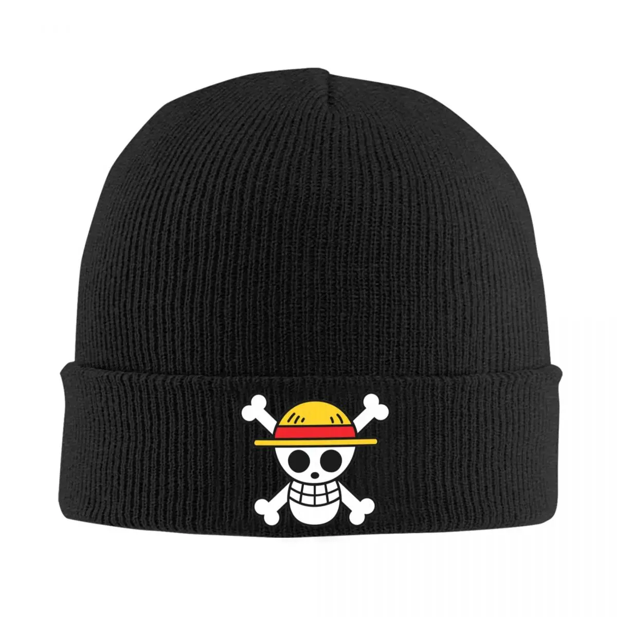 

Цельная вязаная шапка Jolly Roger, головные уборы, теплые шапки в стиле хип-хоп из японского аниме для мужчин и женщин