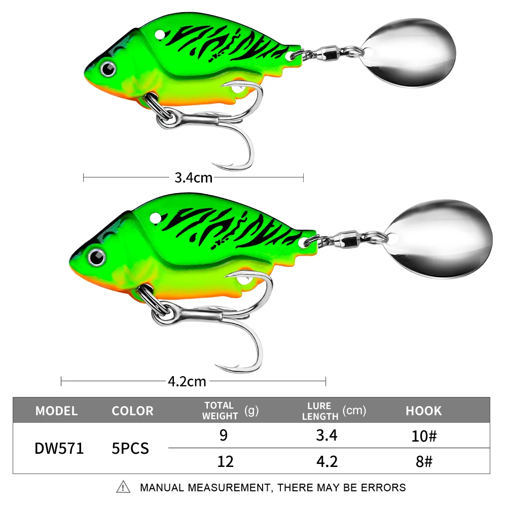 Wobbler Spinnerbait,4pcs Fishing Rotating Sequin Fishing Lures Fishing  Spinners Professional Grade 
