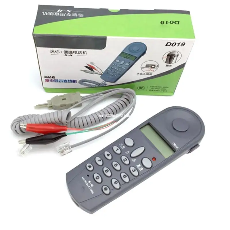 

Corded Phone Test Telephone, D019 Landline Telephone with Caller Display Phones with Big Button for Home, Offices Dropship