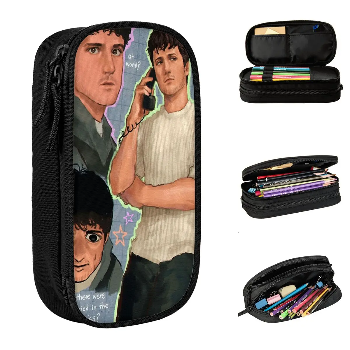 

Джош хутчерсон Fanart коробка для ручек большой емкости, Офисные аксессуары, ручка, подарок