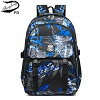 middle school bag for a boy cool camouflage backpack with many pockets waterproof large capacity School backpacks for teenagers 1