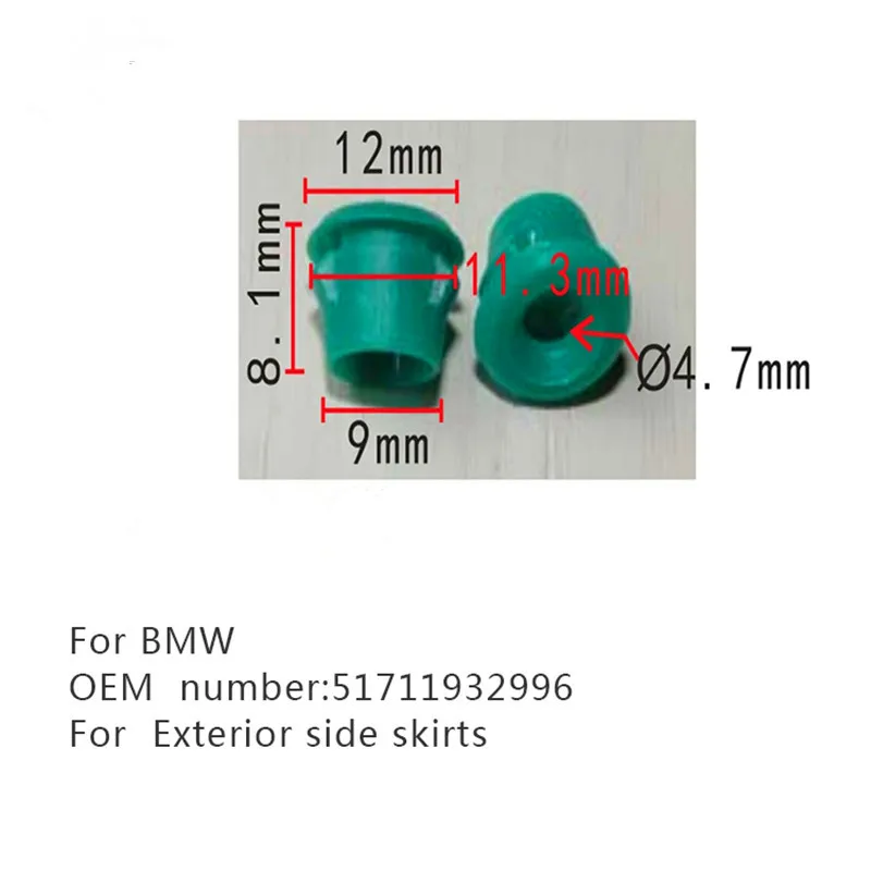 Fixations Extérieures De Voiture Pour Bmw, Vis, Clips, Œillets, Jupes Latérales, Positionnement, E32, E36, E46, E87, E90, 51711932996