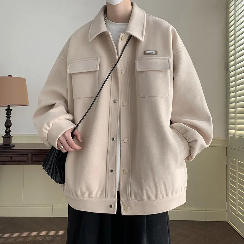 

Japanese Retro Autumn and Winter Jacket Men Ins New Trendy Brand American Loose Fit Large Casual Couple Jacket Jacket Jacket Top