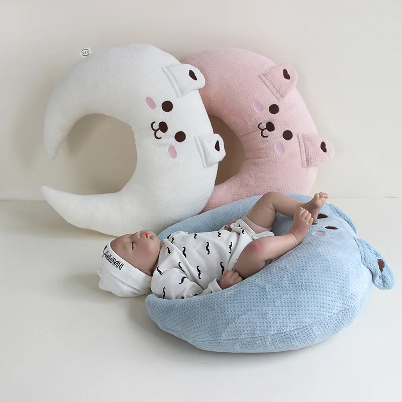 New Baby Sleeping Throw Pillow Kids Cute Tummy Pillow Newborn Cushion Boy Girl Soft Cotton Pillow 2