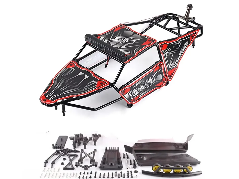 Kit Arceau De Sécurité Avec Lampe LED Pour 1/5 HPI Baja 5B/5T/5SC - Modèle FLMFL, Noir, Neuf