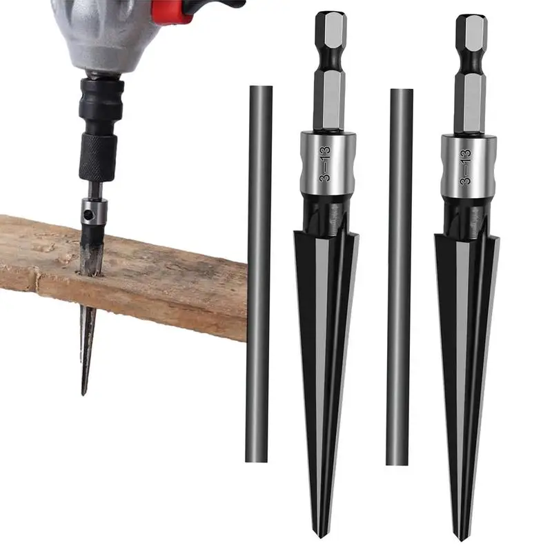 Steel Reamer Bit 2pcs Reamer Drill Bit For Wodd And Metal Manual Tire Reamer Drill Hex Bit 5-16mm/3-13mm Wood Reamer Drill Bit