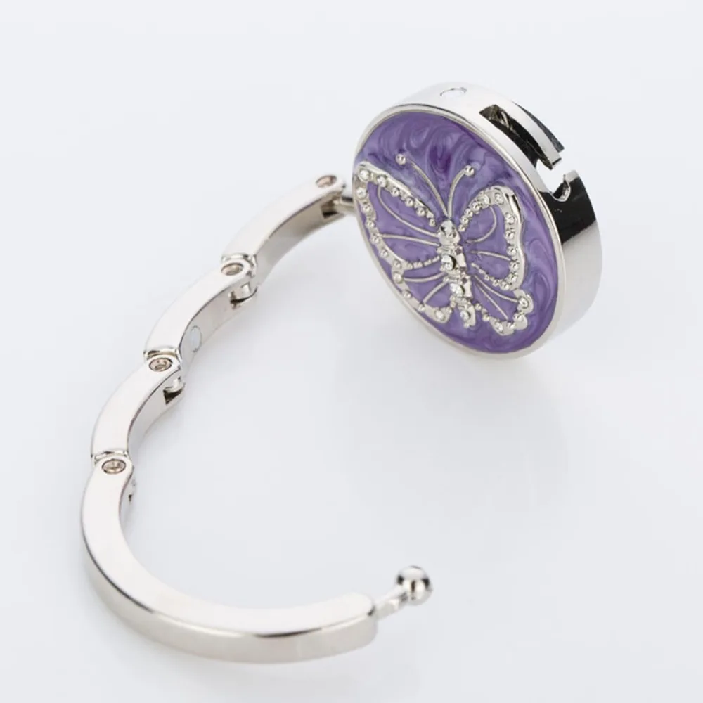 Description Picture 4 of itemMetal Round Hook Vintage Flowers Foldable Table Hook Purse Bag Hanger Handbag Hanger Desk Hooks Travel Portable Hook