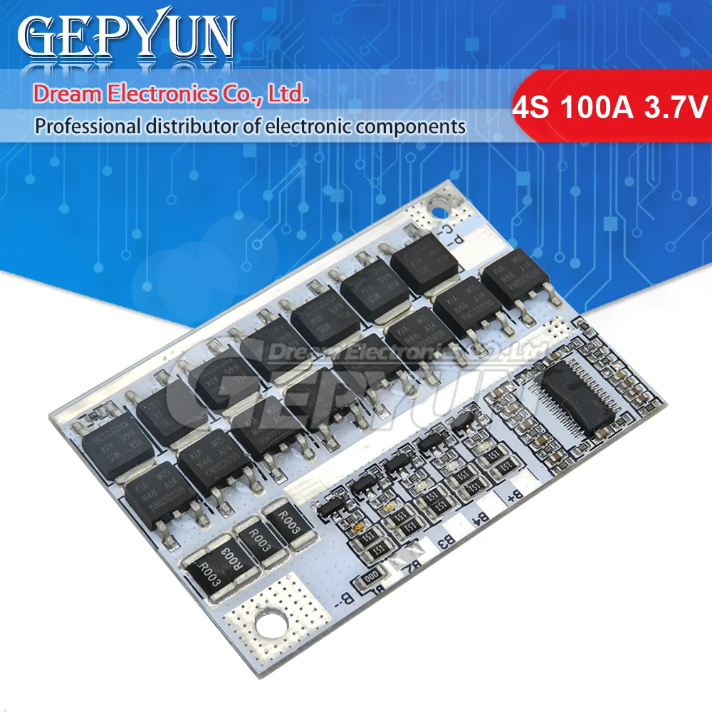 3S/4S/5S Bms 12V 3.2V 3.7V 100A 18650 Li-Ion Lmo Ternario Protezione Della Batteria Al Litio Circuito Di Ricarica Dell'Equilibrio