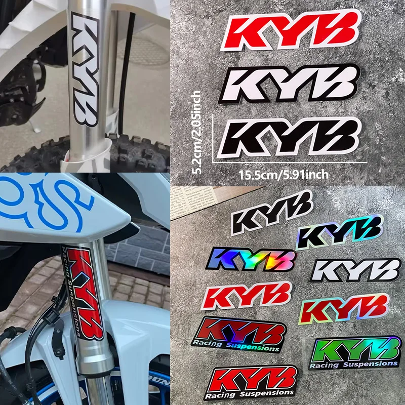 Waterproof Motorcycle Front Forks Suspension Vinyl Decals - Set of 2