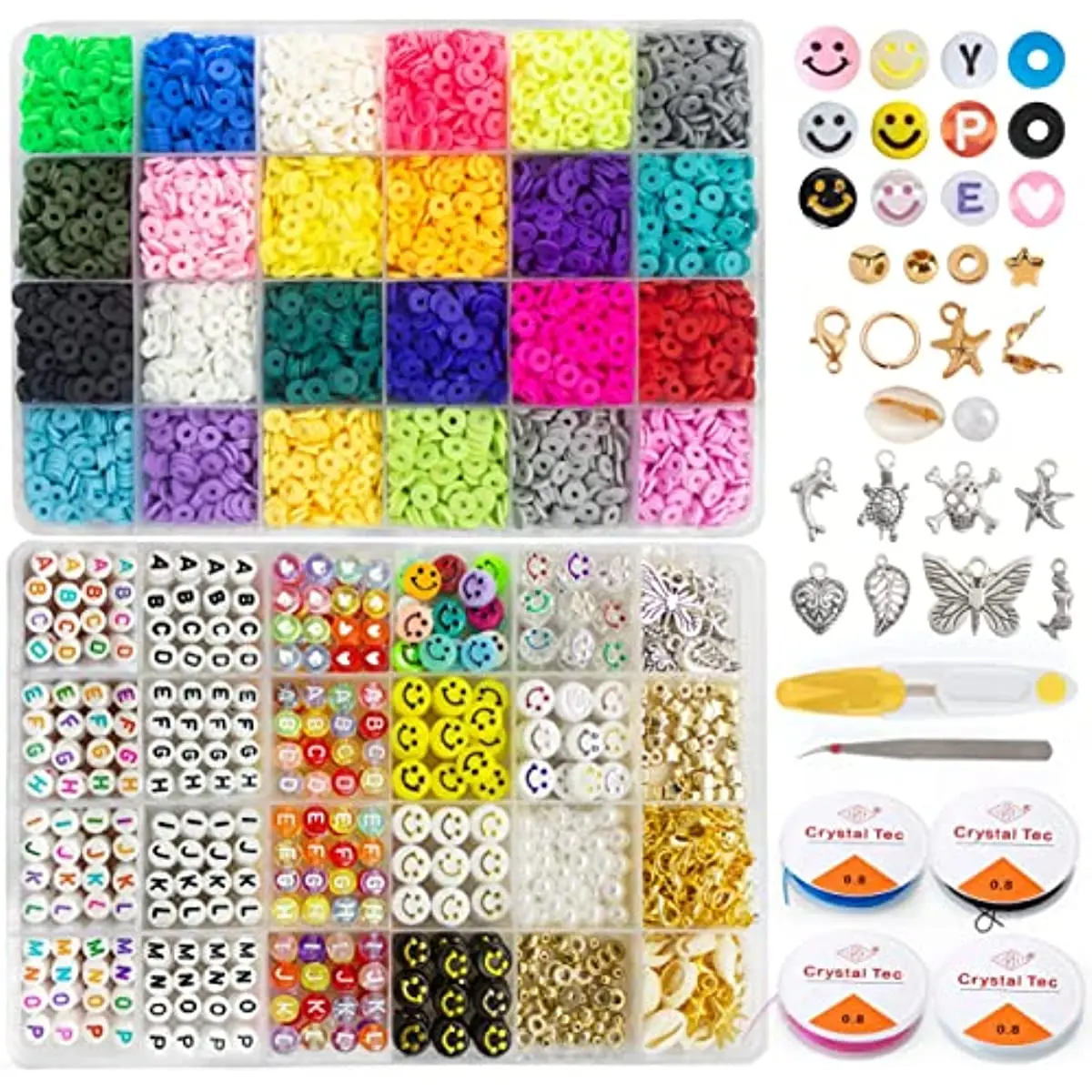 Bundooraking 2000 Cuentas De Arcilla Púrpura Oscuro (0.236 Pulgadas), Cuentas Heishi Para Fabricación De Joyas, Pulseras Y Accesorios