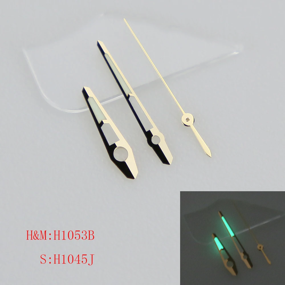 Cut Face Super C3 Green Luminous Watch Hands Fit NH34 35 36 38 70 Automatic Movement 1053