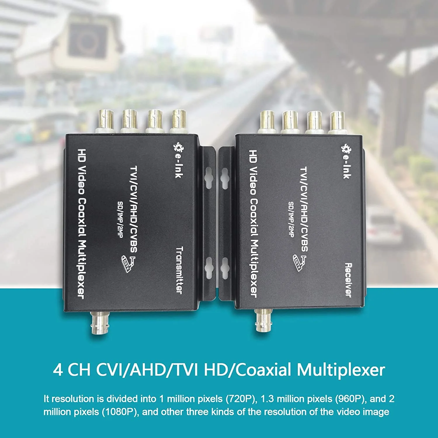 2CH/4CH CVI AHD TVI Video Multiplexer,HD Coax Multiplexers for camera over  1 coaxial cable,Support: AHD/CVI/TVI 720P 960P 1080P