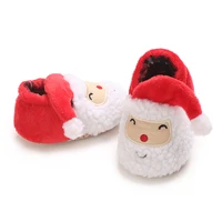 0-18Months Newborn Boys and Girls Christmas Baby Shoes Toddler First Walkers Soft Bottom Infant Flats Warm Snow Boots 2
