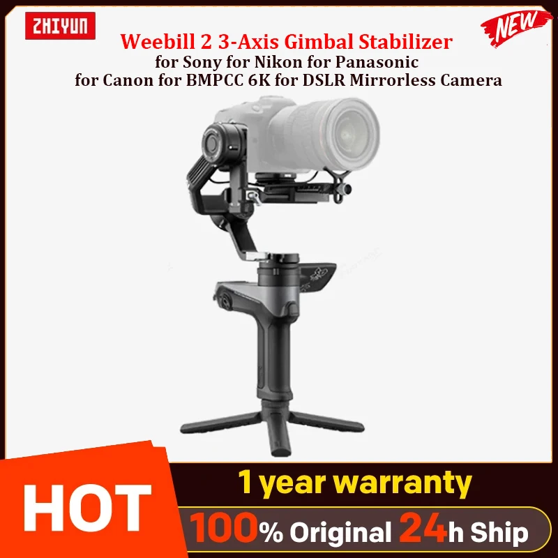 ZHIYUN Weebill 2 3 축 짐벌 스태빌라이저, DSLR 미러리스 카메라..